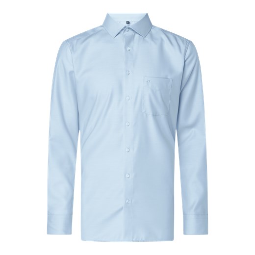 Koszula biznesowa o kroju regular fit z diagonalu ze sklepu Peek&Cloppenburg  w kategorii Koszule męskie - zdjęcie 168299568