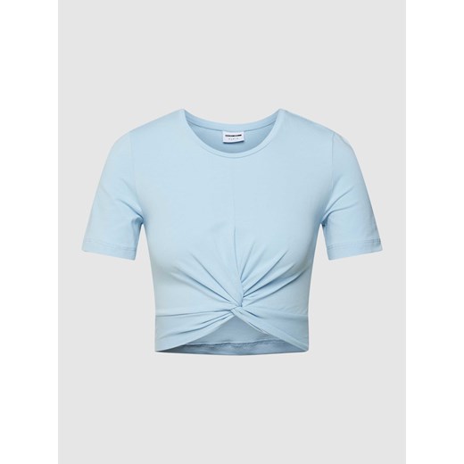 T-shirt krótki z wiązanym detalem ze sklepu Peek&Cloppenburg  w kategorii Bluzki damskie - zdjęcie 168299927