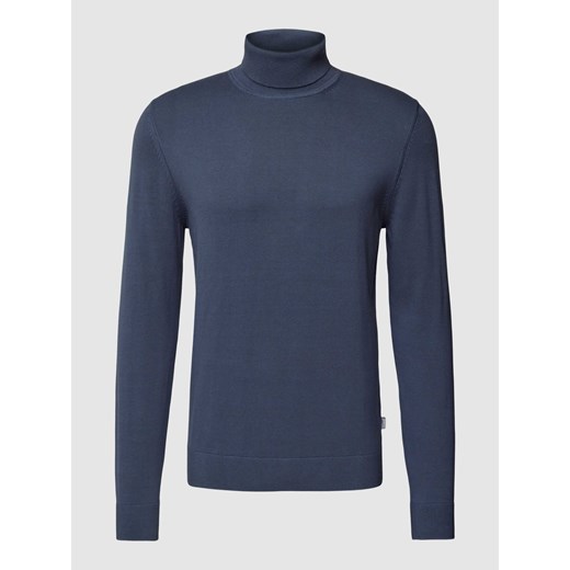 Sweter z wywijanym kołnierzem i detalem z logo M Peek&Cloppenburg