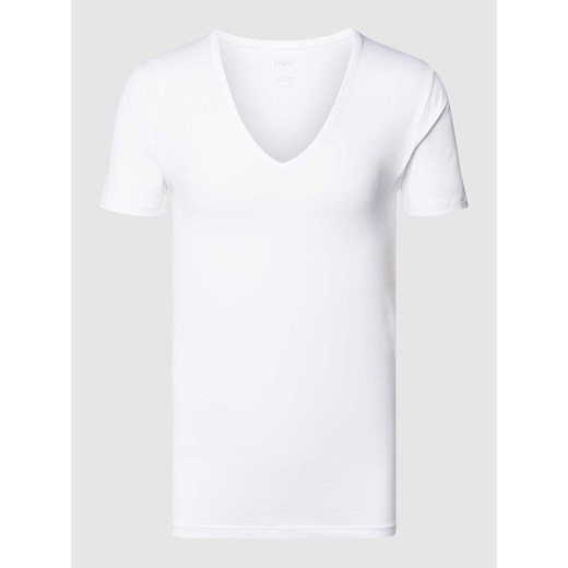 T-shirt o kroju Slim Fit z dekoltem w serek ze sklepu Peek&Cloppenburg  w kategorii T-shirty męskie - zdjęcie 168301745