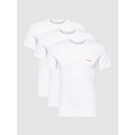 T-shirt z nadrukiem z logo w zestawie 3 szt. ze sklepu Peek&Cloppenburg  w kategorii Podkoszulki męskie - zdjęcie 168301759