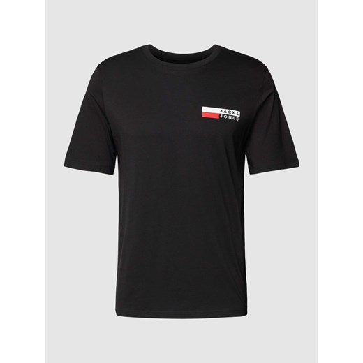 T-shirt z nadrukiem z logo model ‘CORP’ ze sklepu Peek&Cloppenburg  w kategorii T-shirty męskie - zdjęcie 168302797