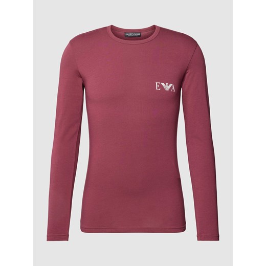 Bluzka z długim rękawem i nadrukiem z logo ze sklepu Peek&Cloppenburg  w kategorii T-shirty męskie - zdjęcie 168303147