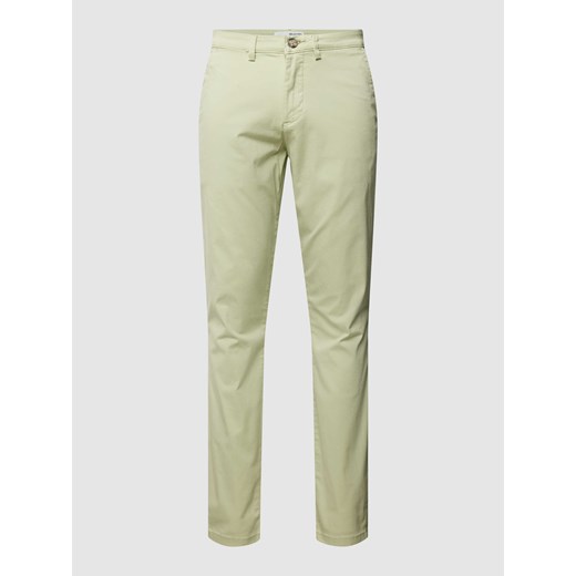 Spodnie o kroju slim fit z lamowanymi kieszeniami z tyłu model ‘Miles' ze sklepu Peek&Cloppenburg  w kategorii Spodnie męskie - zdjęcie 168303255