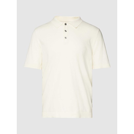 Koszulka polo z dodatkiem wiskozy i kołnierzykiem polo model ‘EMIL’ ze sklepu Peek&Cloppenburg  w kategorii T-shirty męskie - zdjęcie 168304589