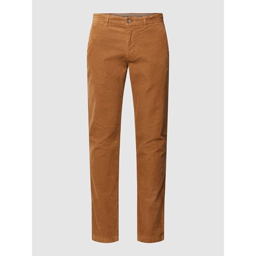 Chino z imitacji sztruksu model ‘BLEECKER’ ze sklepu Peek&Cloppenburg  w kategorii Spodnie męskie - zdjęcie 168304738