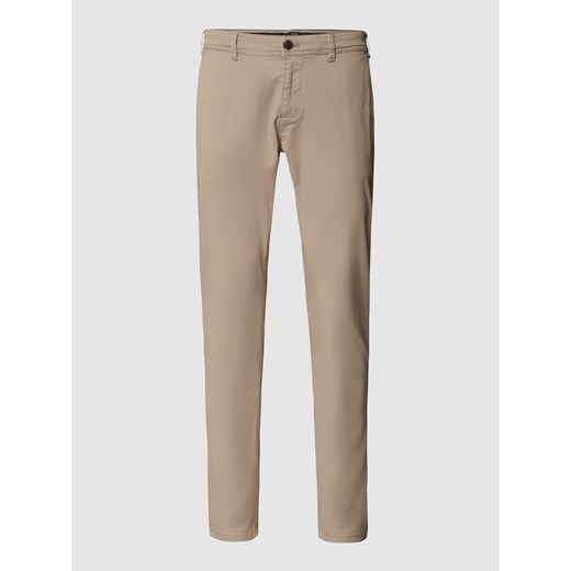 Chinosy o kroju super slim fit z kieszenią na telefon komórkowy ze sklepu Peek&Cloppenburg  w kategorii Spodnie męskie - zdjęcie 168305138