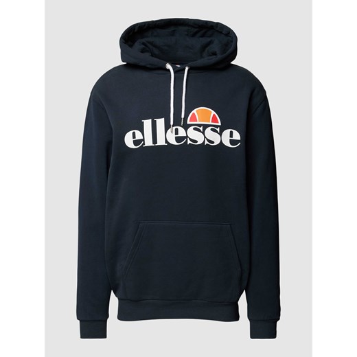 Bluza z kapturem i nadrukiem z logo model ‘GOTTERO’ Ellesse M promocja Peek&Cloppenburg 