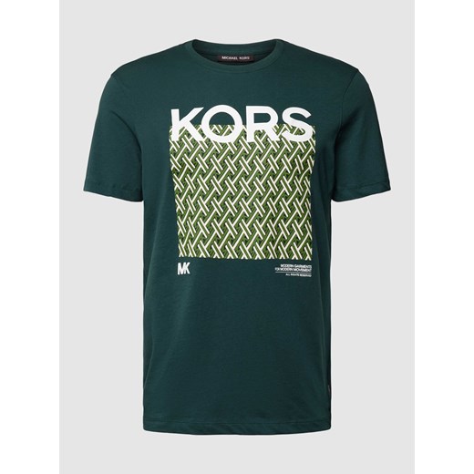 T-shirt z nadrukowanym motywem i logo model ‘LATTICE KORS’ Michael Kors M wyprzedaż Peek&Cloppenburg 
