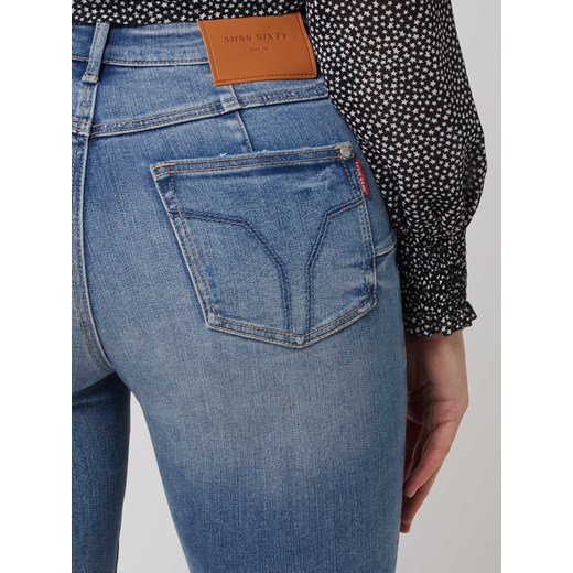 Jeansy o kroju skinny fit z dodatkiem streczu model ‘Bettie’ Miss Sixty 28 wyprzedaż Peek&Cloppenburg 