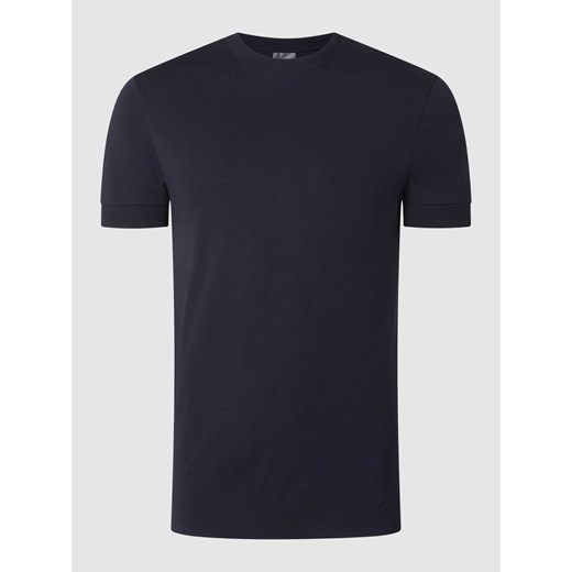 T-shirt z prążkowanym,okrągłym dekoltem model ‘ANTON’ ze sklepu Peek&Cloppenburg  w kategorii T-shirty męskie - zdjęcie 168306316