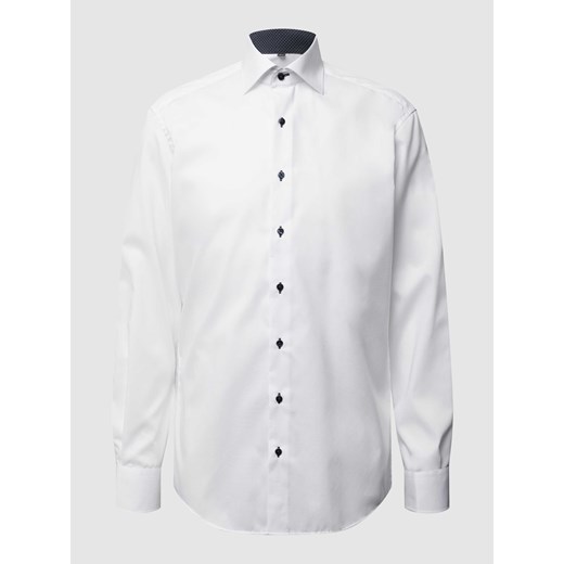 Koszula biznesowa o kroju modern fit z guzikami w kontrastowym kolorze ze sklepu Peek&Cloppenburg  w kategorii Koszule męskie - zdjęcie 168306937