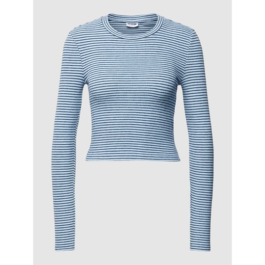 Bluzka krótka z długim rękawem i wzorem w paski model ‘POSY’ ze sklepu Peek&Cloppenburg  w kategorii Bluzki damskie - zdjęcie 168307355