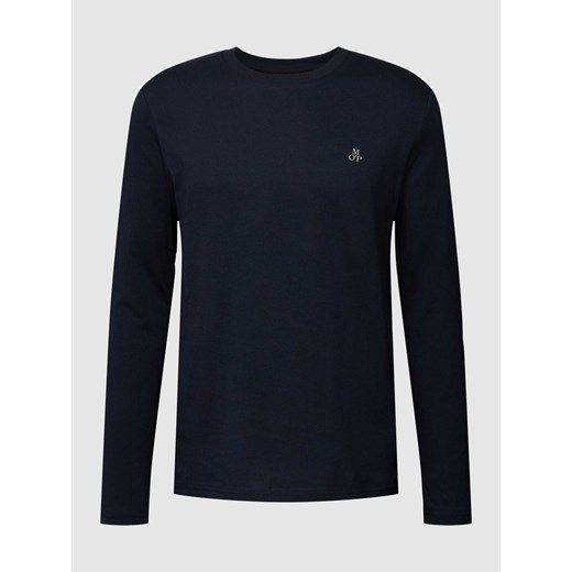 Bluzka z długim rękawem z bawełny z nadrukiem z logo ze sklepu Peek&Cloppenburg  w kategorii T-shirty męskie - zdjęcie 168307376