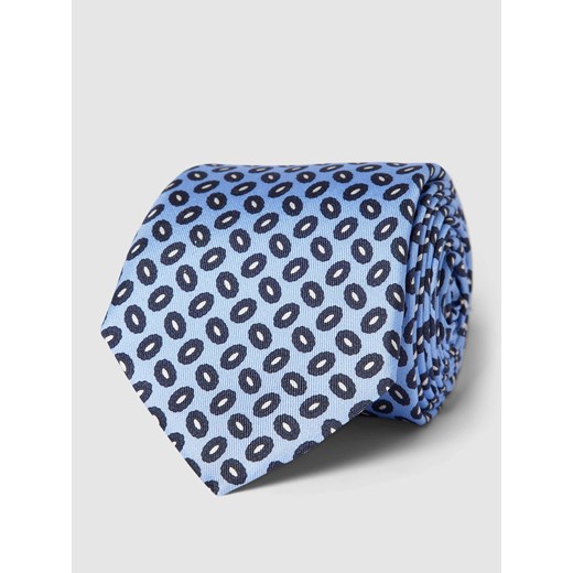 Krawat jedwabny ze wzorem na całej powierzchni ze sklepu Peek&Cloppenburg  w kategorii Krawaty - zdjęcie 168307597
