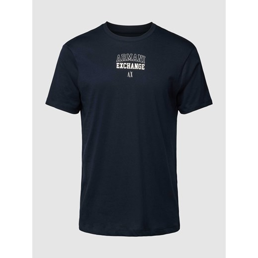 T-shirt z okrągłym dekoltem i nadrukiem z logo ze sklepu Peek&Cloppenburg  w kategorii T-shirty męskie - zdjęcie 168307679