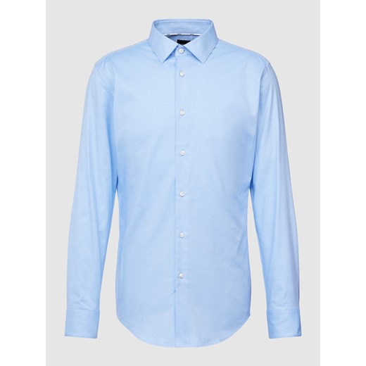 Koszula biznesowa o kroju slim fit z jednolitą fakturą ze sklepu Peek&Cloppenburg  w kategorii Koszule męskie - zdjęcie 168307868