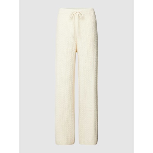 Spodnie ze ściegiem warkoczowym ze sklepu Peek&Cloppenburg  w kategorii Spodnie damskie - zdjęcie 168308836
