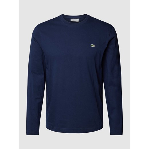 Bluzka o kroju regular fit w jednolitym kolorze z długim rękawem i wyhaftowanym logo ze sklepu Peek&Cloppenburg  w kategorii T-shirty męskie - zdjęcie 168308846