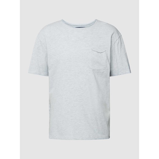 T-shirt z dodatkiem wiskozy i kieszenią na piersi model ‘BLUJACK’ M Peek&Cloppenburg  okazyjna cena
