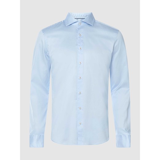 Koszula biznesowa o kroju slim fit z diagonalu ze sklepu Peek&Cloppenburg  w kategorii Koszule męskie - zdjęcie 168309097