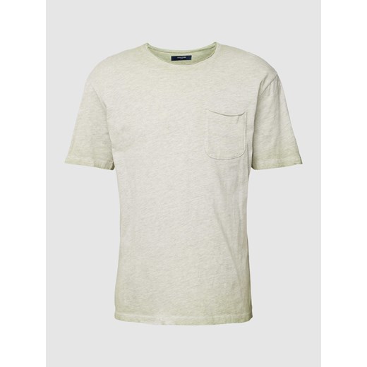 T-shirt z dodatkiem wiskozy i kieszenią na piersi model ‘BLUJACK’ ze sklepu Peek&Cloppenburg  w kategorii T-shirty męskie - zdjęcie 168309136
