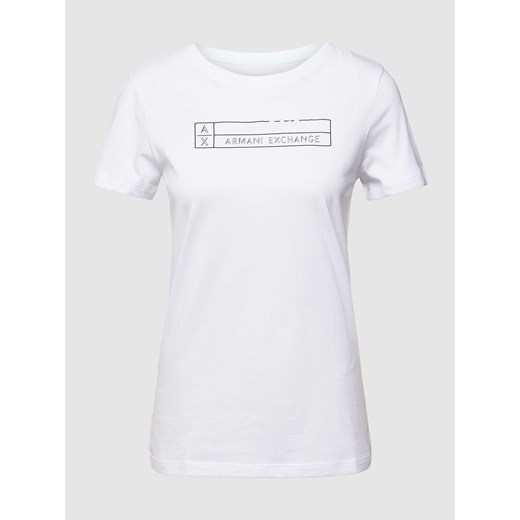 T-shirt z nadrukiem z logo i wyhaftowanym logo ze sklepu Peek&Cloppenburg  w kategorii Bluzki damskie - zdjęcie 168309156