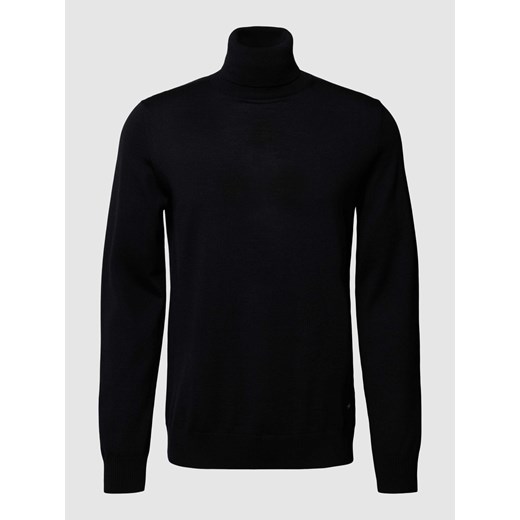 Sweter z wywijanym kołnierzem z wełny merino model ‘Donte’ ze sklepu Peek&Cloppenburg  w kategorii Swetry męskie - zdjęcie 168309179