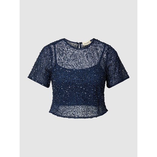 Bluzka dwuwarstwowa z cekinowym obszyciem ze sklepu Peek&Cloppenburg  w kategorii Bluzki damskie - zdjęcie 168309556