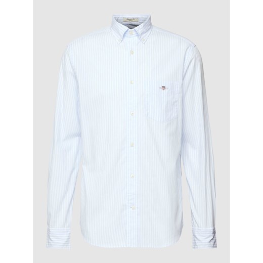 Koszula casualowa o kroju regular fit ze wzorem w paski model ‘POPLIN’ ze sklepu Peek&Cloppenburg  w kategorii Koszule męskie - zdjęcie 168309558