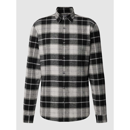Koszula casualowa o kroju slim fit ze wzorem w kratę ze sklepu Peek&Cloppenburg  w kategorii Koszule męskie - zdjęcie 168310619