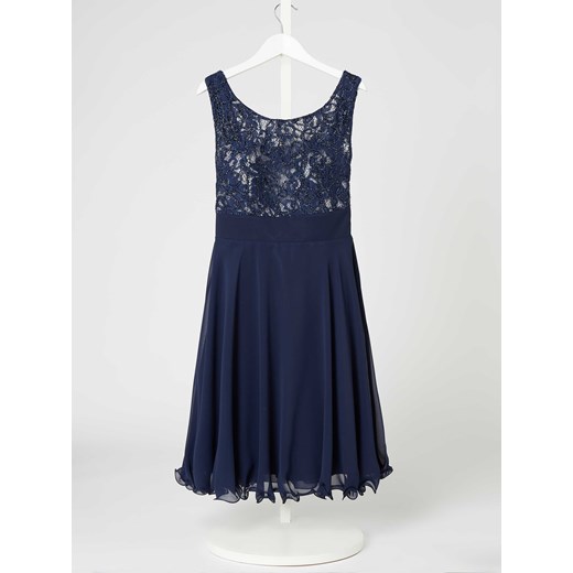 Sukienka z koronki i szyfonu z efektem błyszczącym ze sklepu Peek&Cloppenburg  w kategorii Sukienki dziewczęce - zdjęcie 168311678