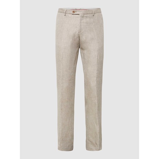 Spodnie z fakturowanym wzorem model ‘Paco’ ze sklepu Peek&Cloppenburg  w kategorii Spodnie męskie - zdjęcie 168311845