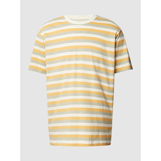 T-shirt z wiskozy ze wzorem w paski ze sklepu Peek&Cloppenburg  w kategorii T-shirty męskie - zdjęcie 168312606