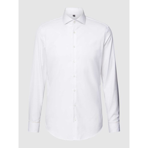 Koszula biznesowa o kroju slim fit z diagonalu ze sklepu Peek&Cloppenburg  w kategorii Koszule męskie - zdjęcie 168313147