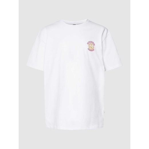 T-shirt z nadrukiem z logo model ‘Organic Big Peace Tee’ Urban Classics XL Peek&Cloppenburg  okazyjna cena