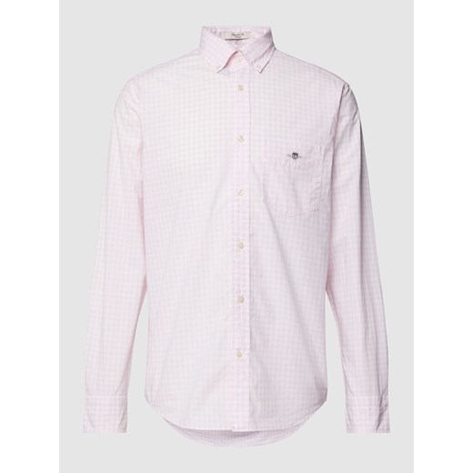 Koszula casulowa o kroju regular fit ze wzorem w kratkę vichy model ‘POPLIN’ ze sklepu Peek&Cloppenburg  w kategorii Koszule męskie - zdjęcie 168314538