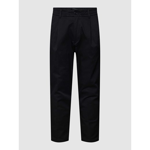 Spodnie materiałowe z zakładkami w pasie model ‘chasy’ ze sklepu Peek&Cloppenburg  w kategorii Spodnie męskie - zdjęcie 168315467