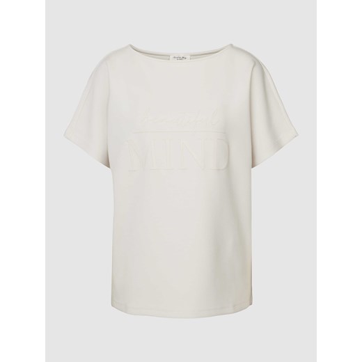Bluza z krótkim rękawem i nadrukiem z napisem ze sklepu Peek&Cloppenburg  w kategorii Bluzki damskie - zdjęcie 168315618