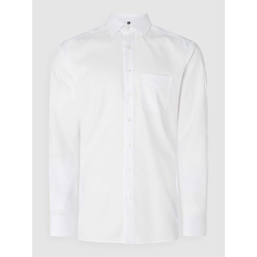 Koszula biznesowa o kroju regular fit z diagonalu z bardzo długim rękawem ze sklepu Peek&Cloppenburg  w kategorii Koszule męskie - zdjęcie 168315698