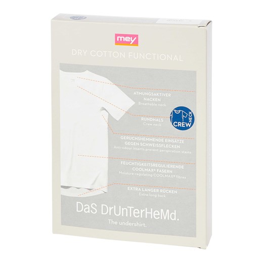 T-shirt z dodatkiem streczu model ‘Das Drunterhemd’ Mey S Peek&Cloppenburg 