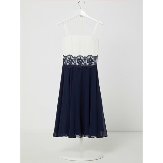 Sukienka z szyfonu z ornamentalną koronką ze sklepu Peek&Cloppenburg  w kategorii Sukienki dziewczęce - zdjęcie 168317009