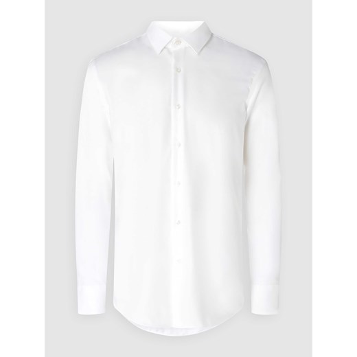 Koszula biznesowa o kroju slim fit z jednolitą fakturą ze sklepu Peek&Cloppenburg  w kategorii Koszule męskie - zdjęcie 168317706
