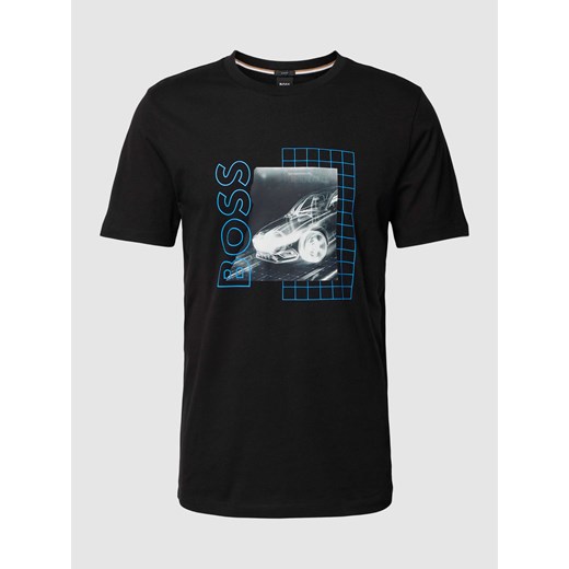 T-shirt z nadrukiem z logo model ‘Tiburt’ ze sklepu Peek&Cloppenburg  w kategorii T-shirty męskie - zdjęcie 168317726