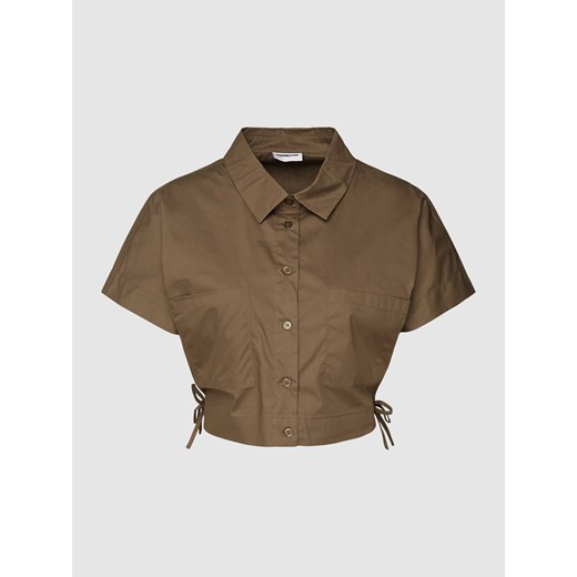 Bluzka krótka z wiązaniem model ‘PINAR’ ze sklepu Peek&Cloppenburg  w kategorii Koszule damskie - zdjęcie 168318348