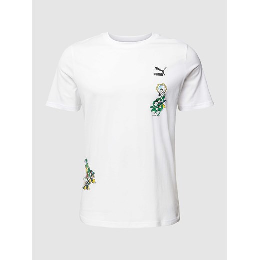 T-shirt z nadrukiem z logo model ‘CLASSICS’ ze sklepu Peek&Cloppenburg  w kategorii T-shirty męskie - zdjęcie 168319125