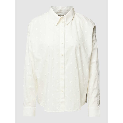 Bluzka w jednolitym kolorze z fakturowanym wzorem ze sklepu Peek&Cloppenburg  w kategorii Koszule damskie - zdjęcie 168319195