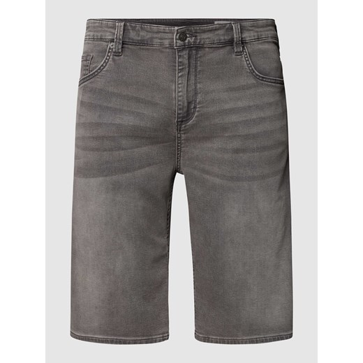 Szorty jeansowe PLUS SIZE o kroju straight fit z efektem znoszenia ze sklepu Peek&Cloppenburg  w kategorii Spodenki męskie - zdjęcie 168320075