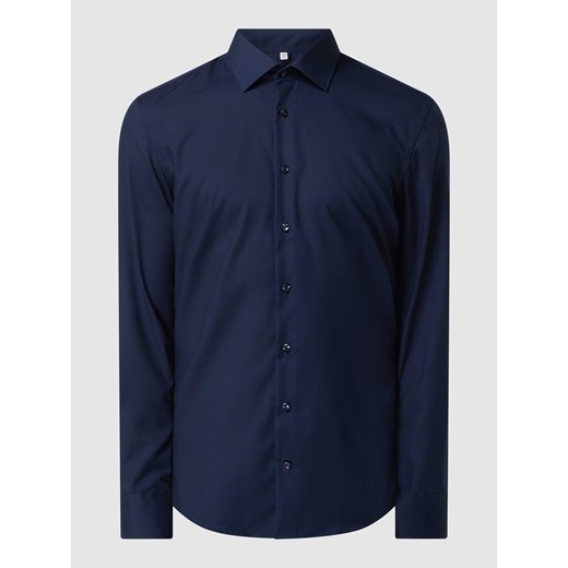 Koszula biznesowa o kroju slim fit z popeliny ze sklepu Peek&Cloppenburg  w kategorii Koszule męskie - zdjęcie 168320378