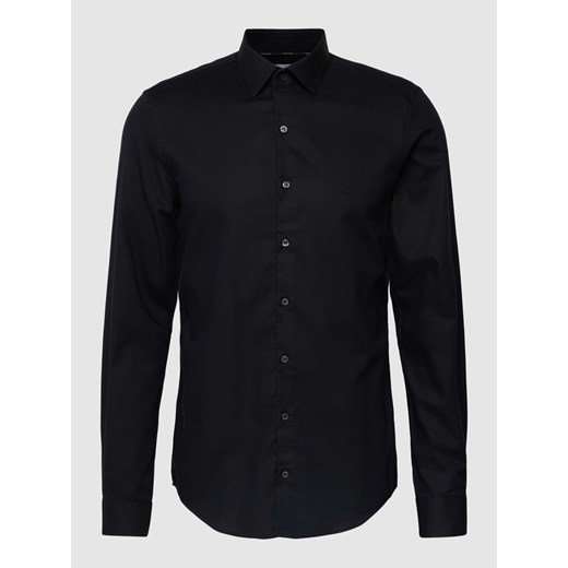 Koszula biznesowa o kroju slim fit z wyhaftowanym logo model ‘Bari’ ze sklepu Peek&Cloppenburg  w kategorii Koszule męskie - zdjęcie 168320728